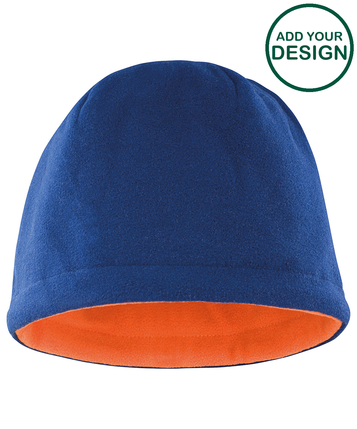Reversible fleece skull hat