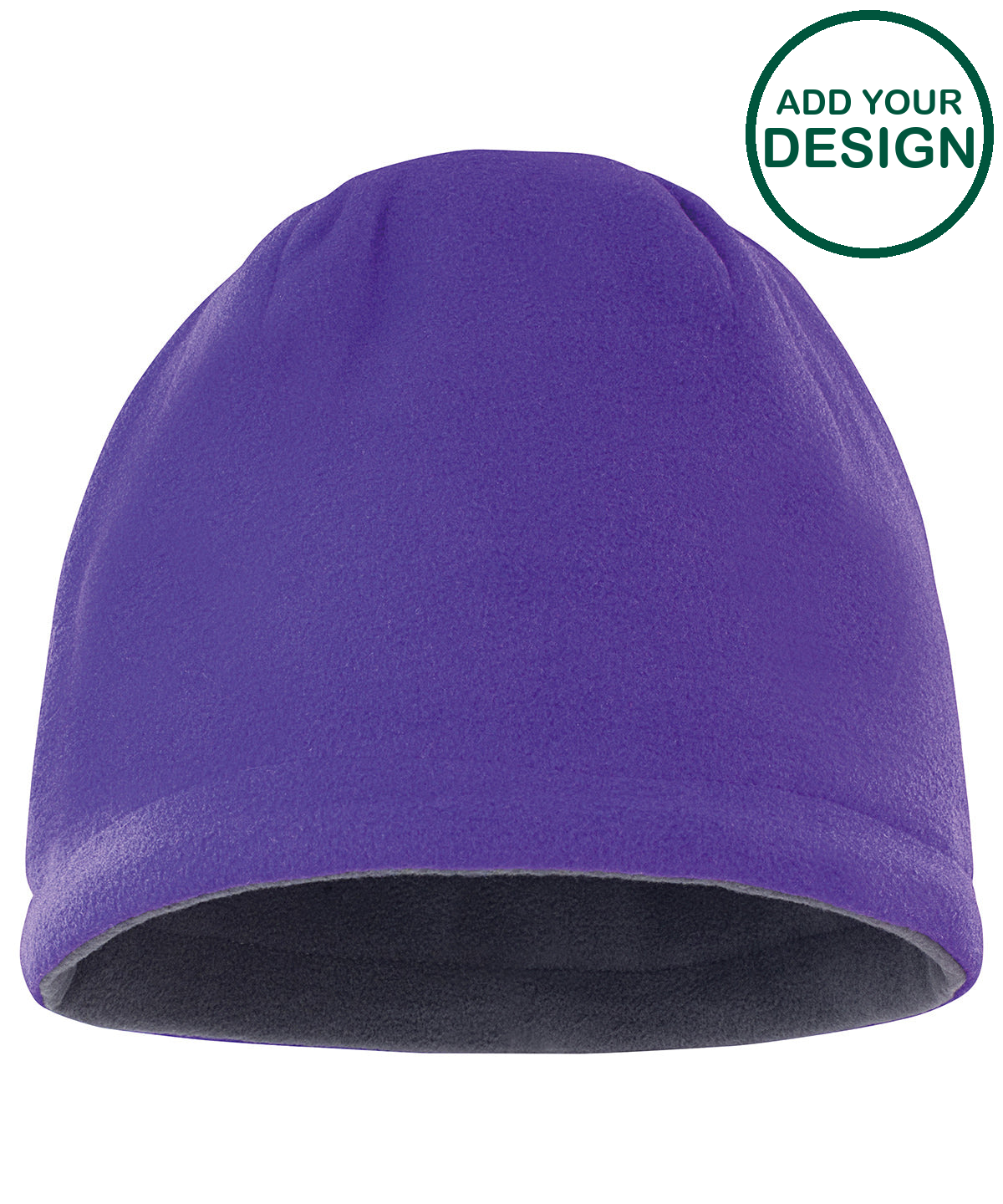 Reversible fleece skull hat
