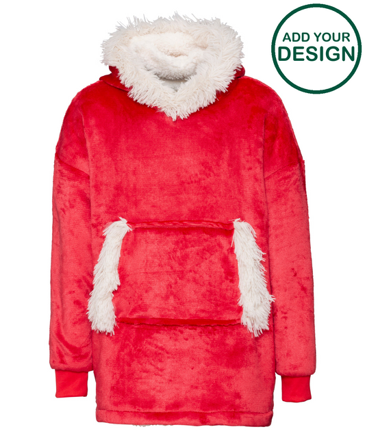 The Kids Ribbon oversized cosy reversible sherpa hoodie
