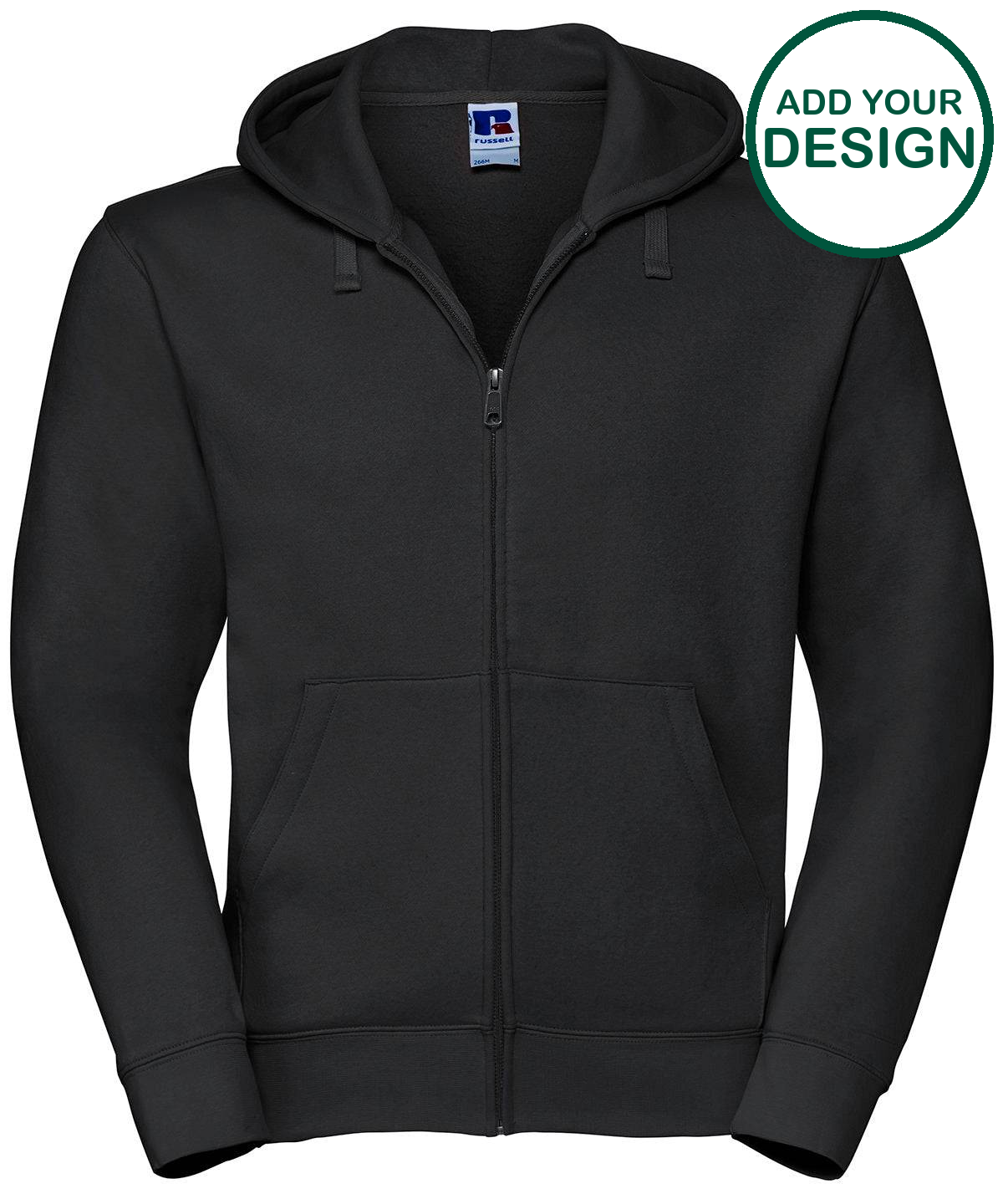 Authentic zipped hooded sweat
