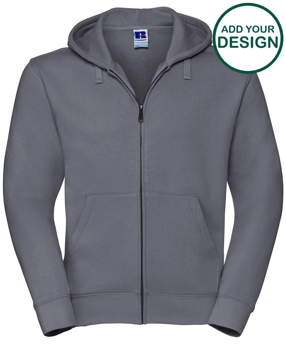 Authentic zipped hooded sweat