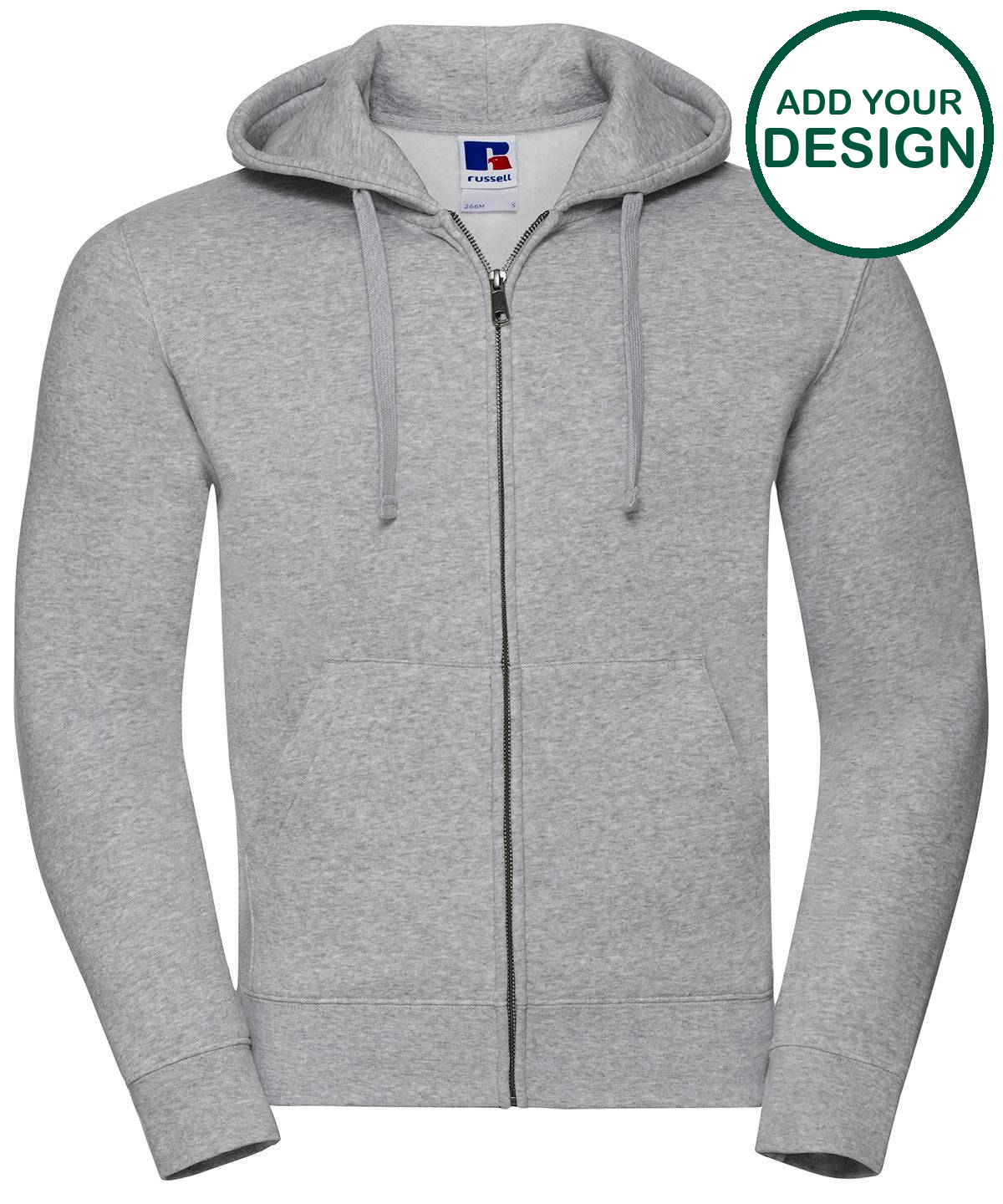 Authentic zipped hooded sweat