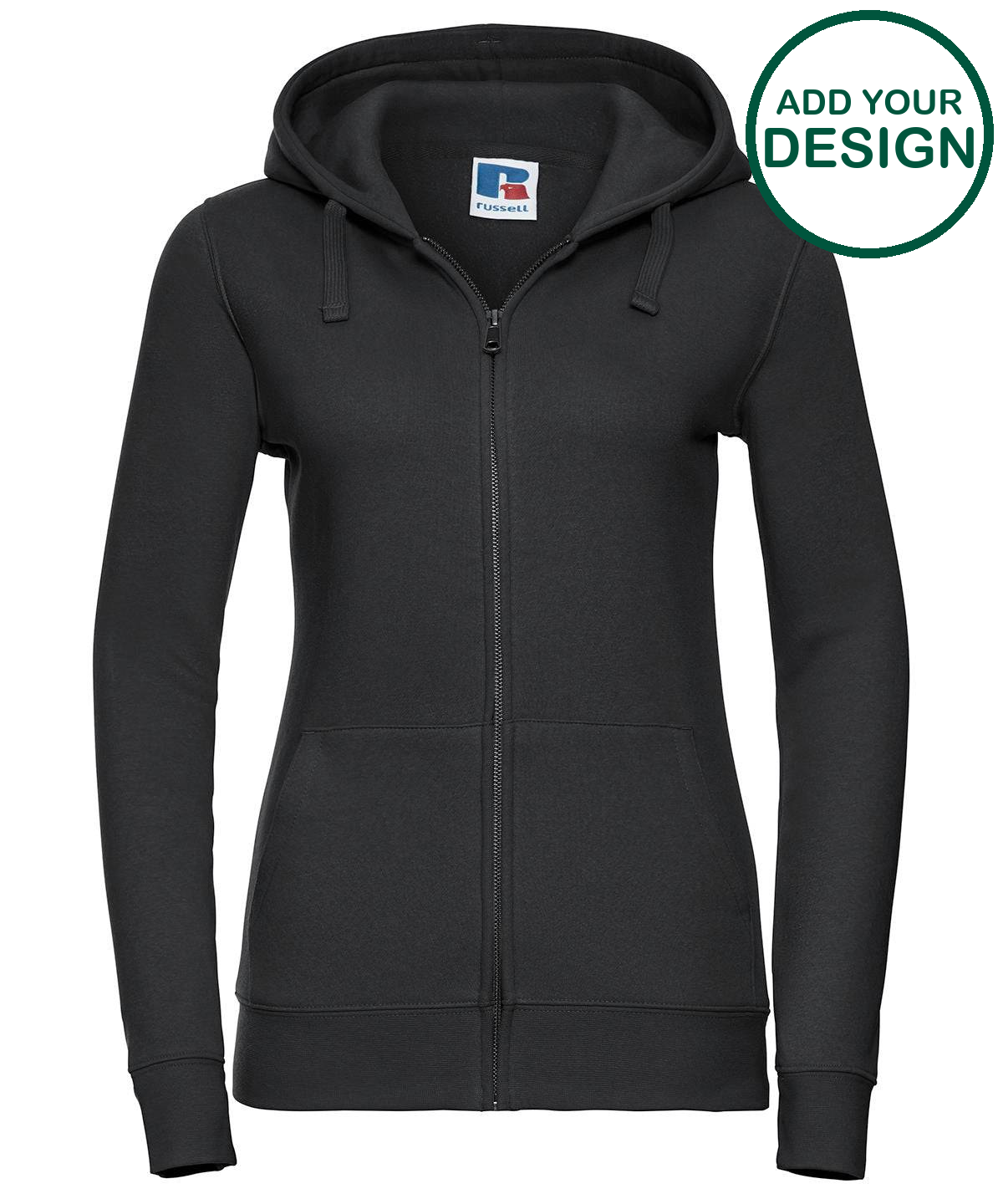 Women's authentic zipped hooded sweatshirt