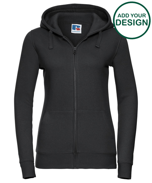 Women's authentic zipped hooded sweatshirt