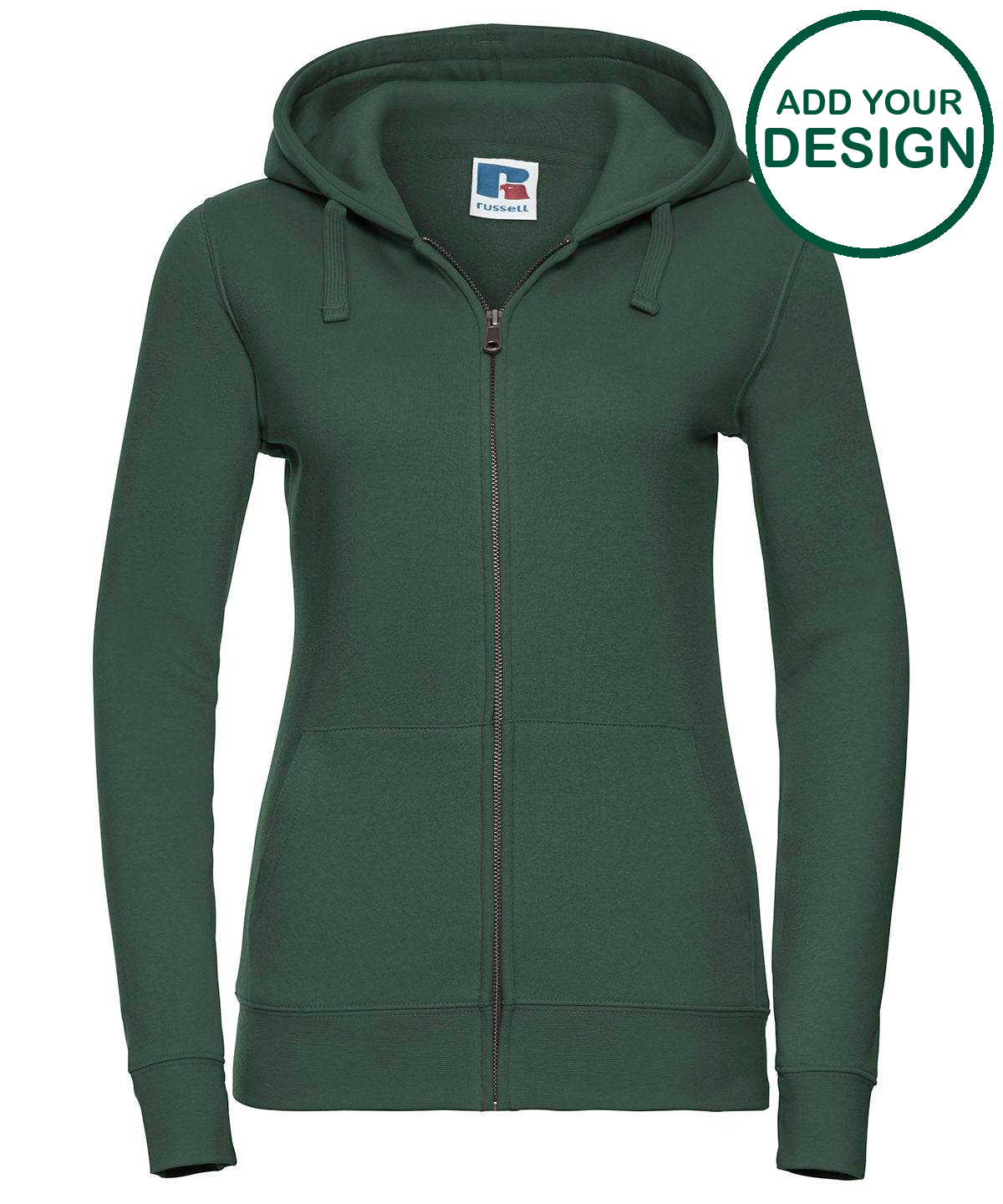Women's authentic zipped hooded sweatshirt