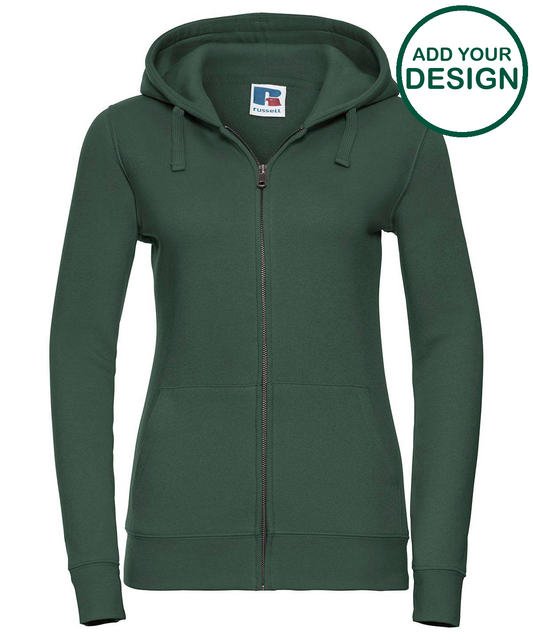 Women's authentic zipped hooded sweatshirt
