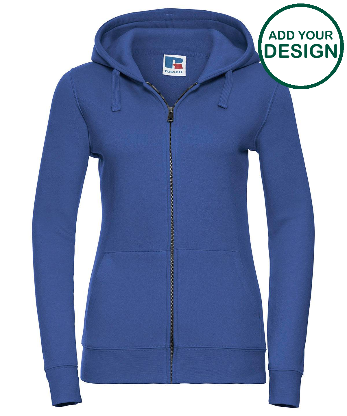 Women's authentic zipped hooded sweatshirt