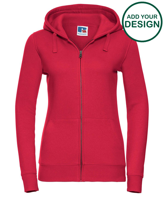 Women's authentic zipped hooded sweatshirt