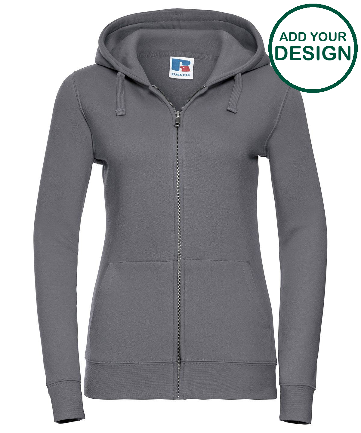 Women's authentic zipped hooded sweatshirt