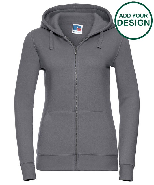 Women's authentic zipped hooded sweatshirt