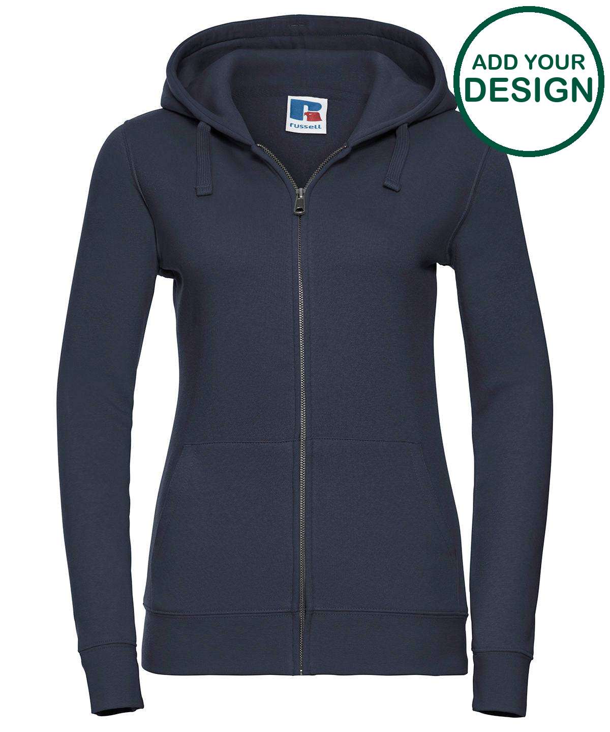 Women's authentic zipped hooded sweatshirt