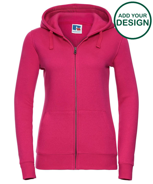 Women's authentic zipped hooded sweatshirt