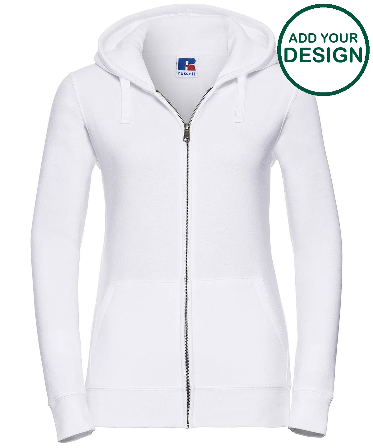 Women's authentic zipped hooded sweatshirt