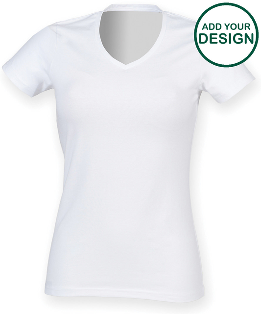 Feel good women's stretch v-neck t-shirt