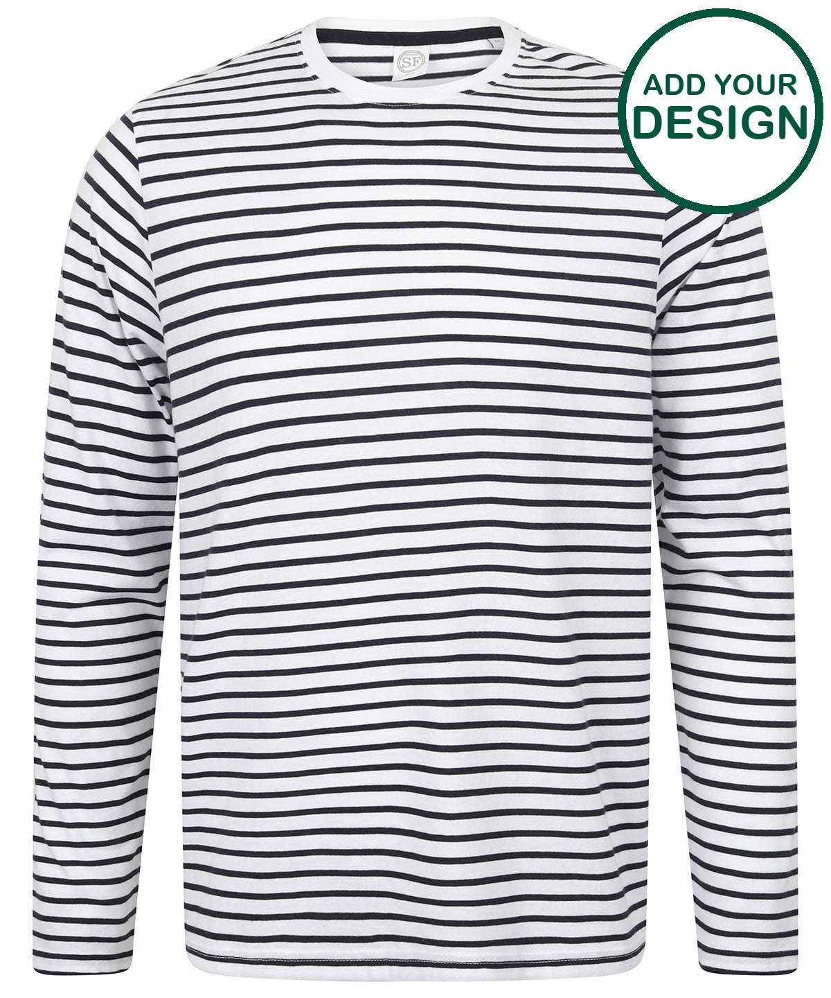 Unisex long-sleeved striped T