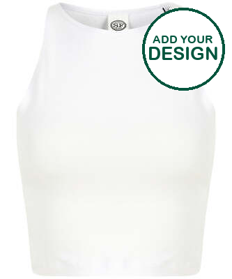 SF - Women's cropped top - White - Add Your Design/Logo