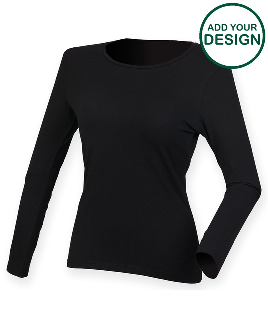 Women's feel good long sleeved stretch t-shirt