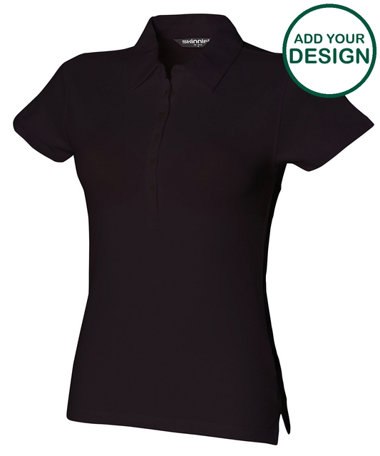 Women's short sleeve stretch polo
