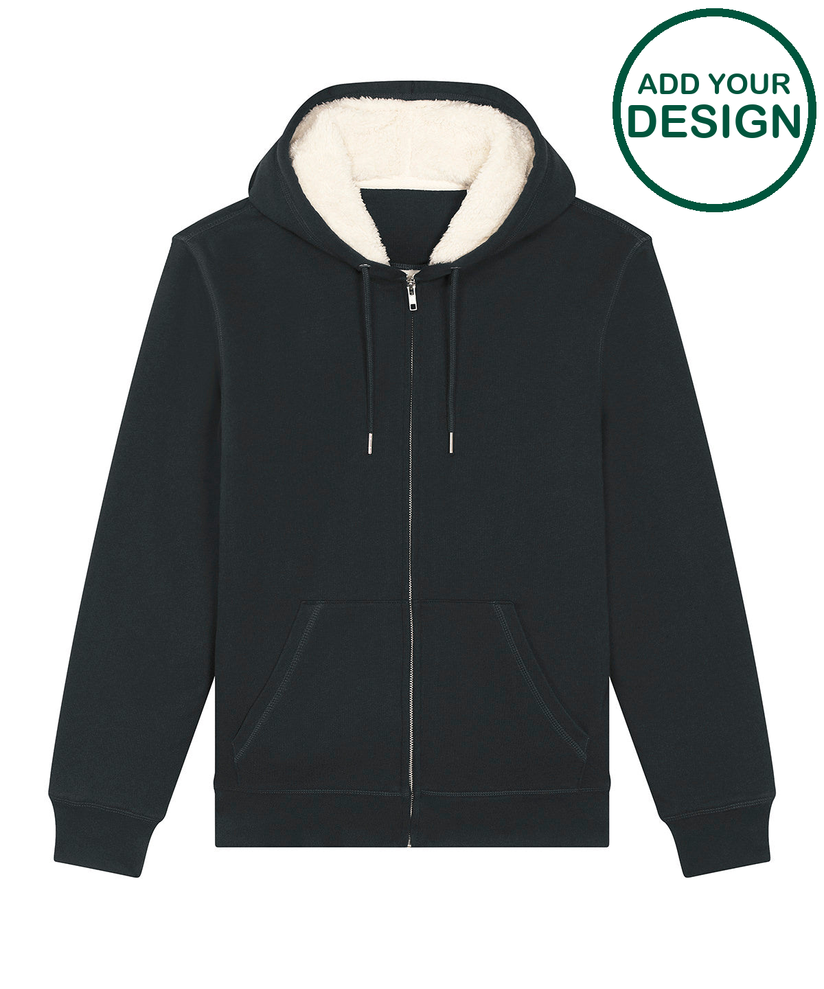 Unisex Hygger sherpa zip-through sweatshirt (STSU956)