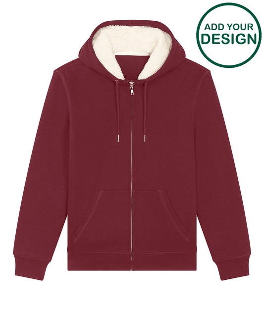 Unisex Hygger sherpa zip-through sweatshirt (STSU956)