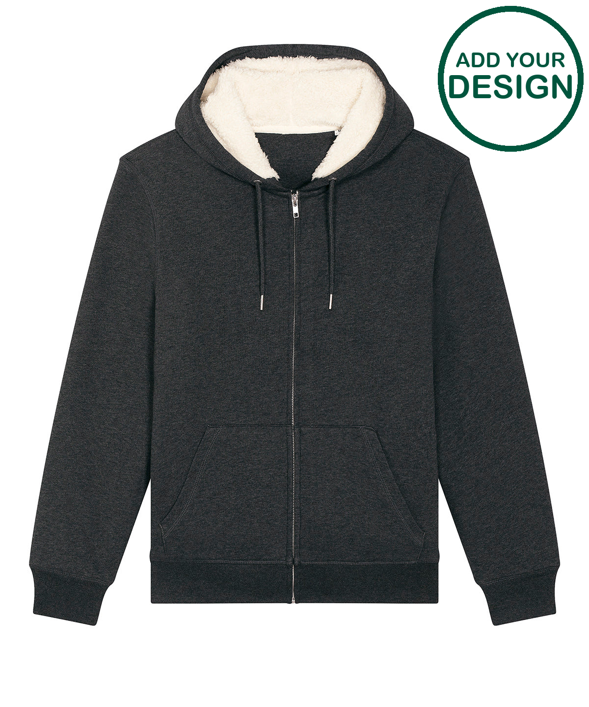 Unisex Hygger sherpa zip-through sweatshirt (STSU956)