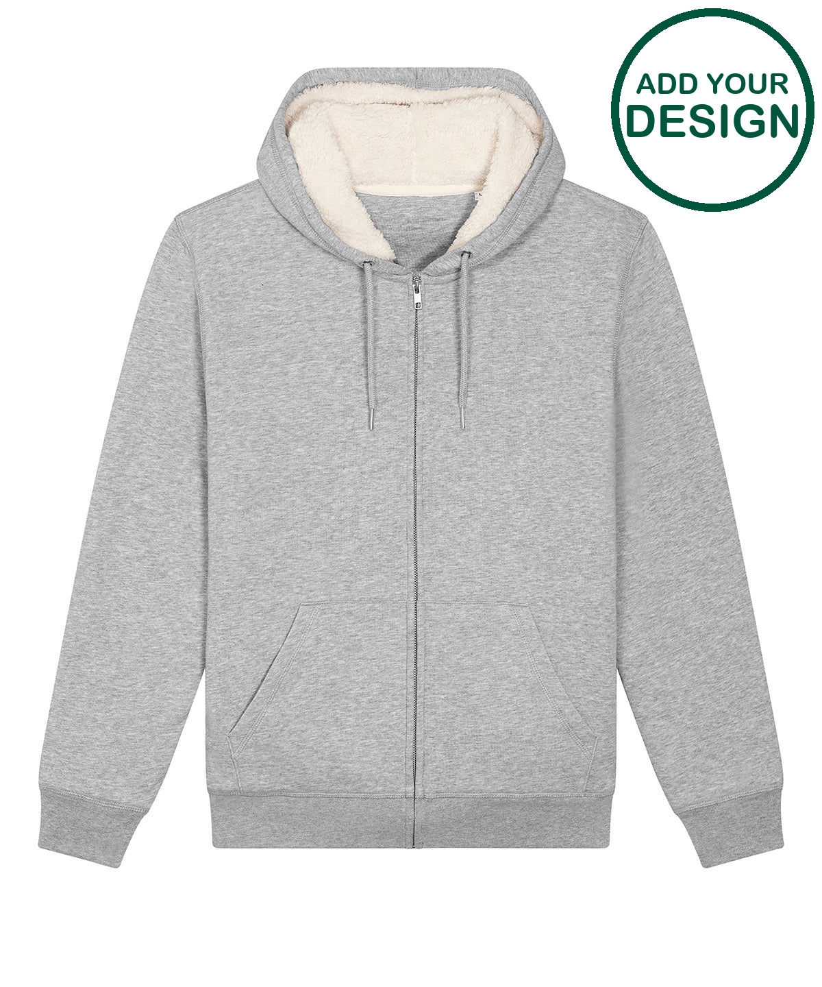 Unisex Hygger sherpa zip-through sweatshirt (STSU956)