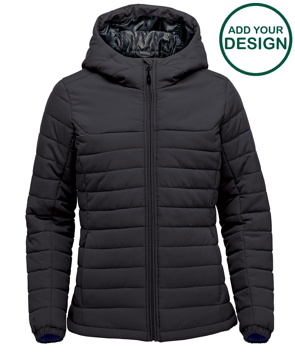 Womens Nautilus quilted hooded jacket