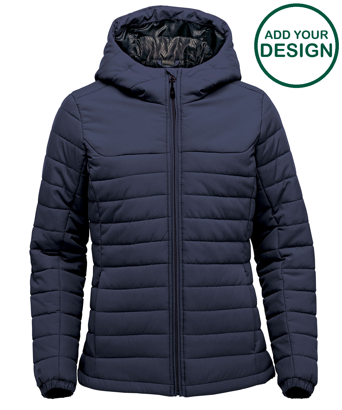 Womens Nautilus quilted hooded jacket