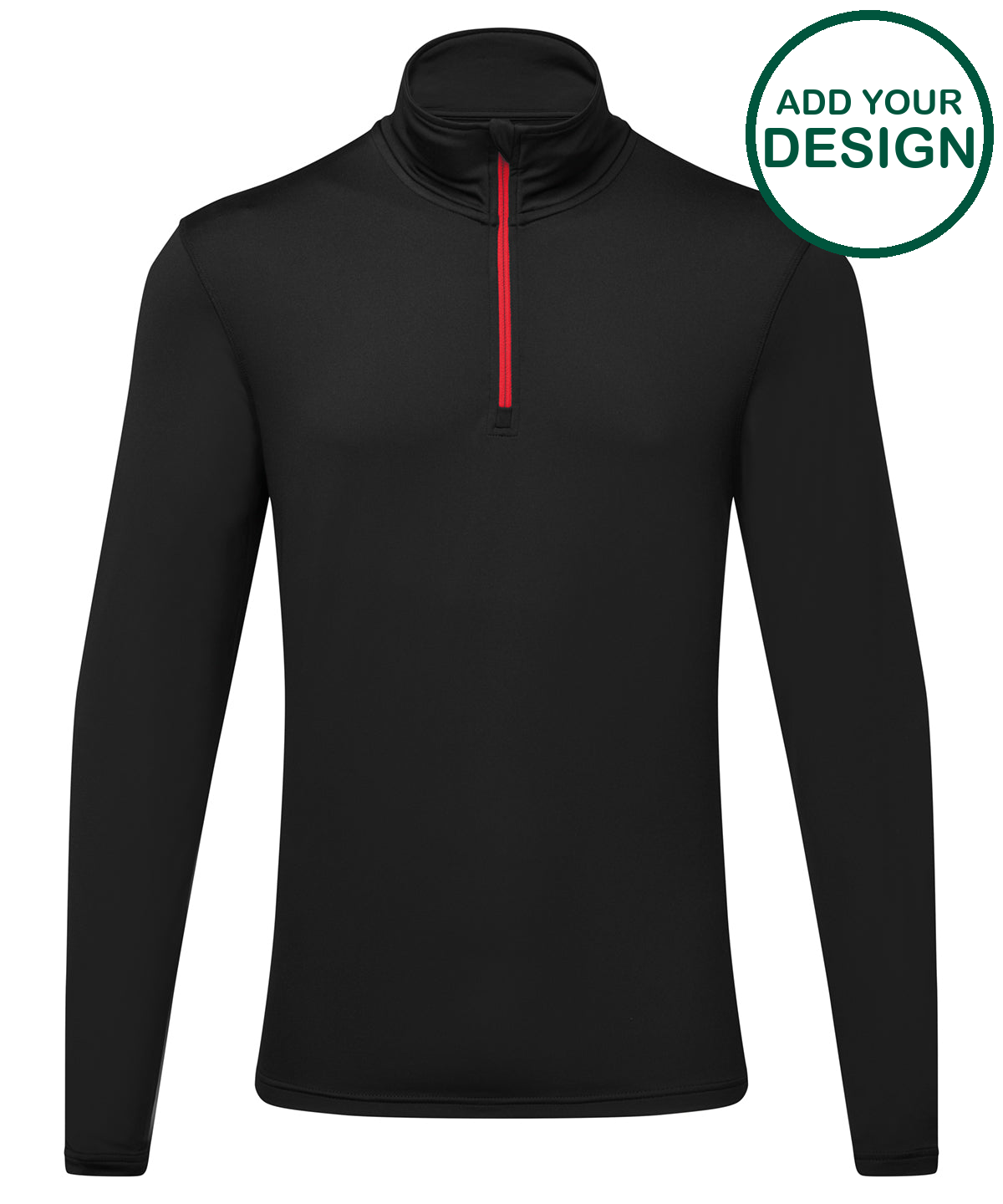 TriDri® recycled long sleeve brushed back ¼ zip top