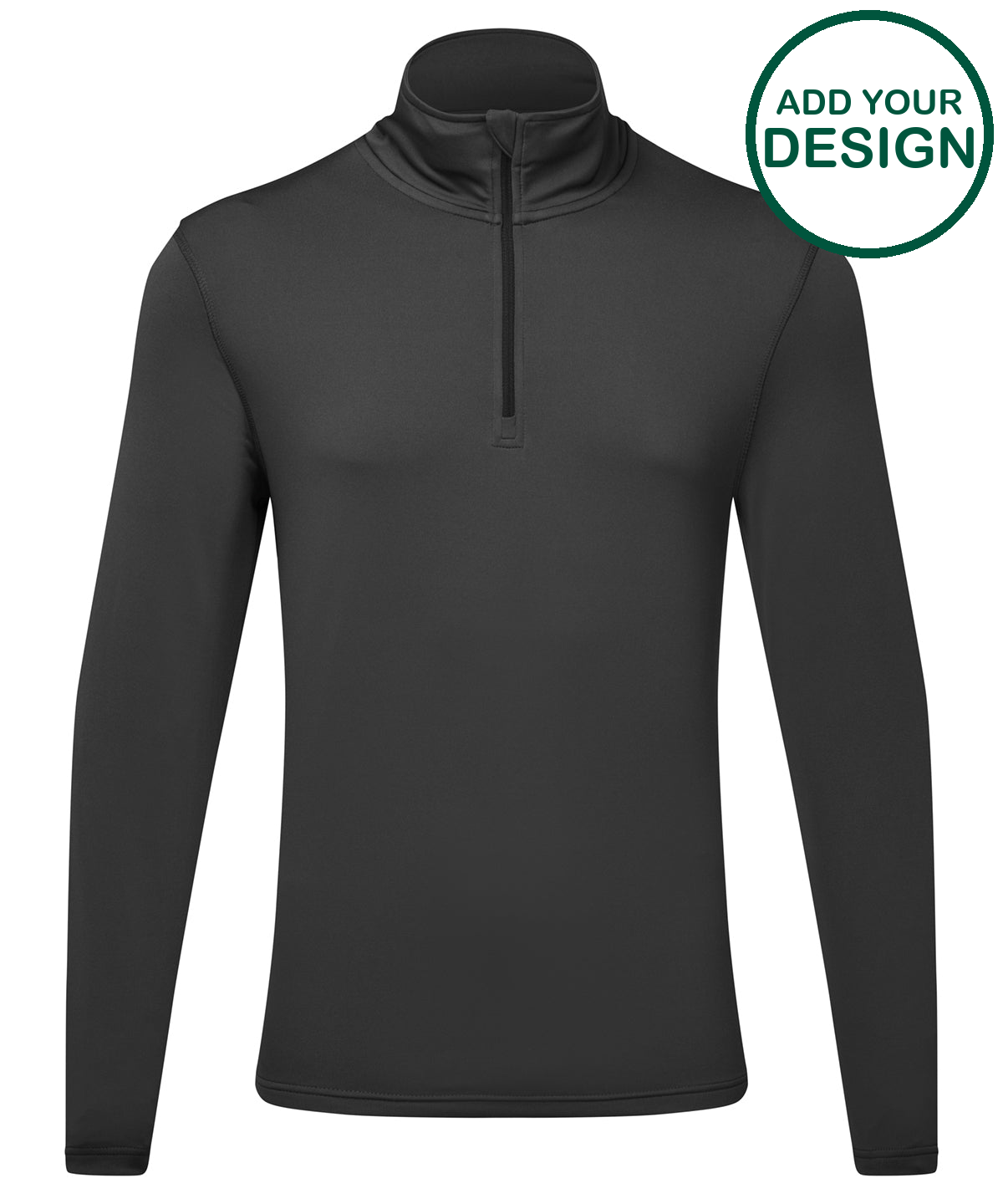 TriDri® recycled long sleeve brushed back ¼ zip top