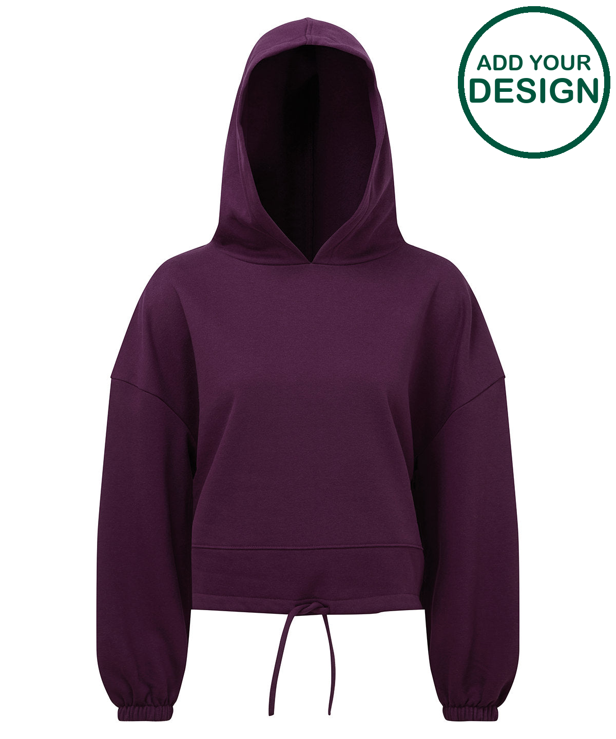 Women's TriDri® cropped oversize hoodie