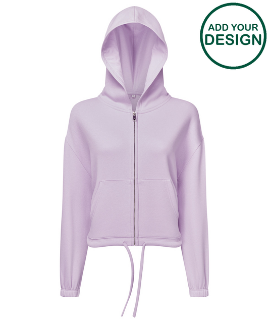 Womens TriDri® recycled drawstring full-zip hoodie