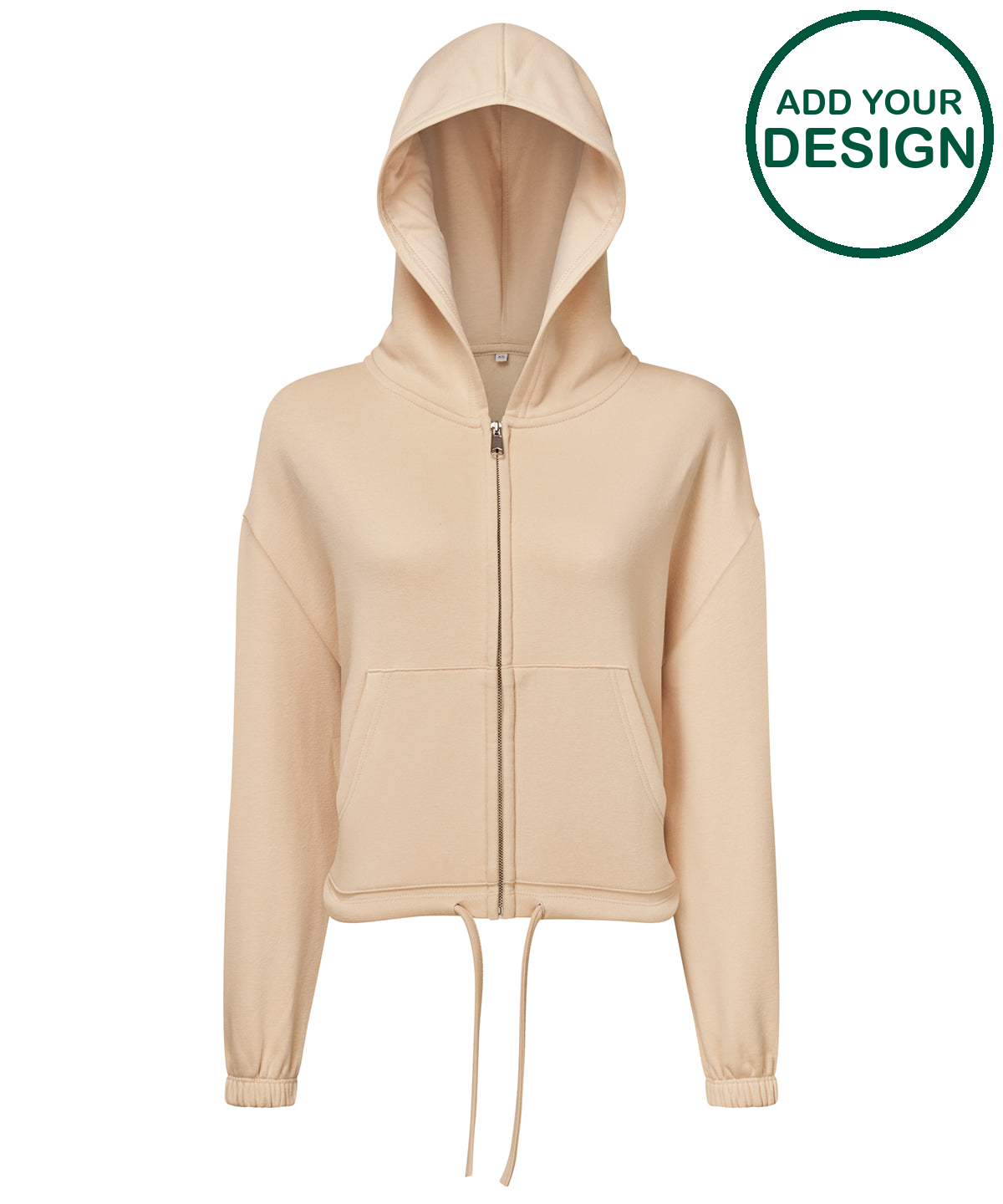 Womens TriDri® recycled drawstring full-zip hoodie