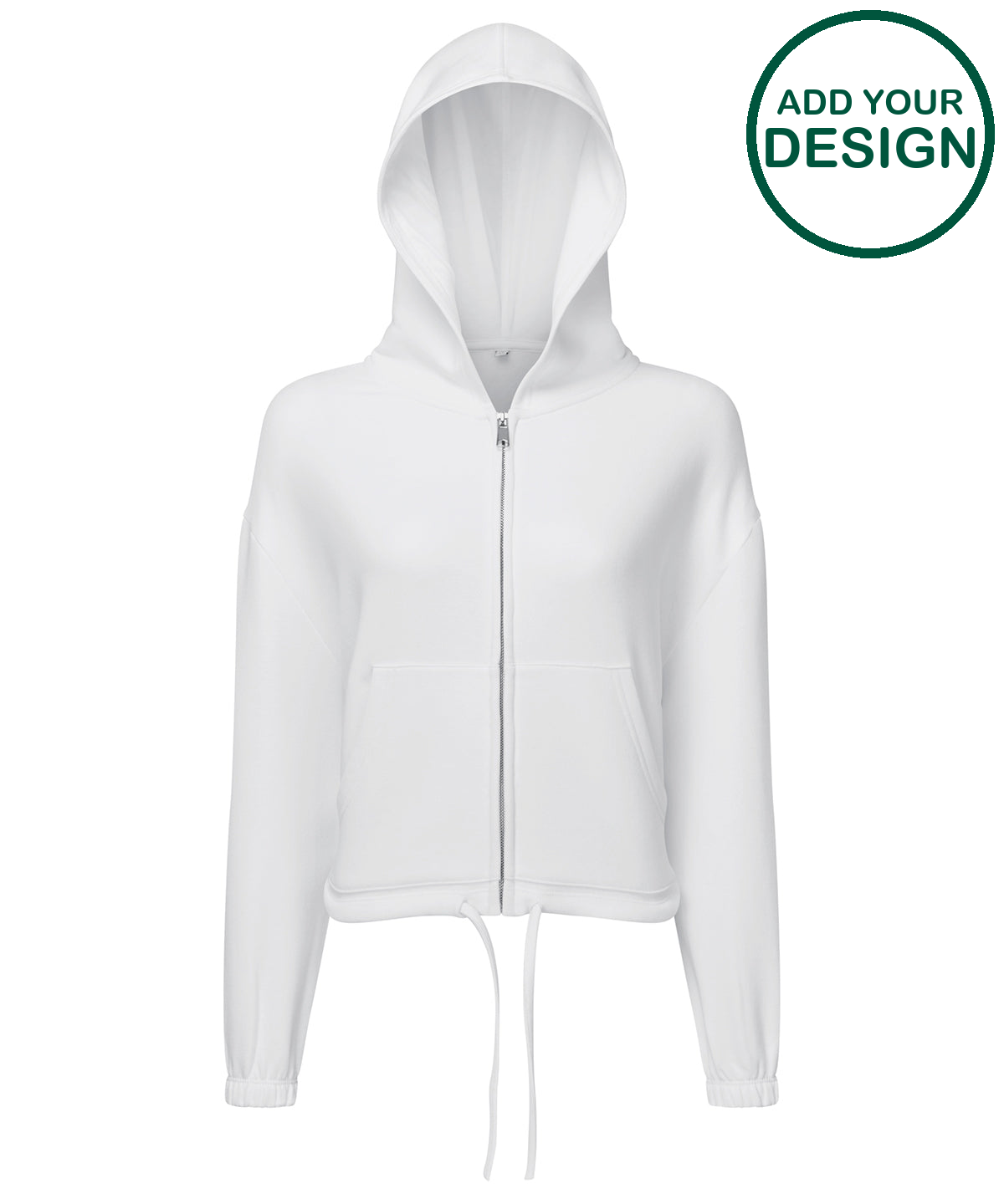 Womens TriDri® recycled drawstring full-zip hoodie