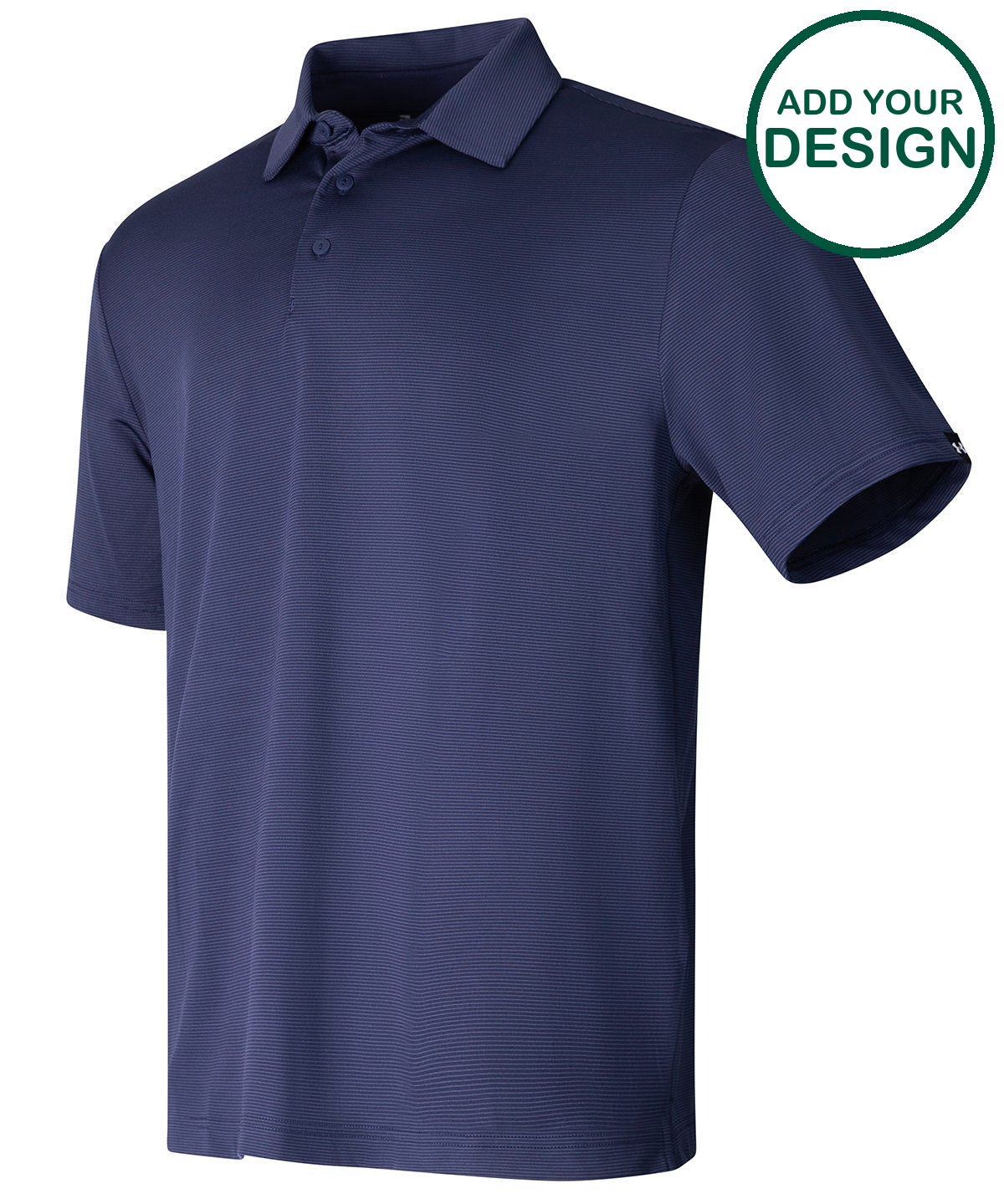 UA playoff 3.0 stripe polo LB  microstripe