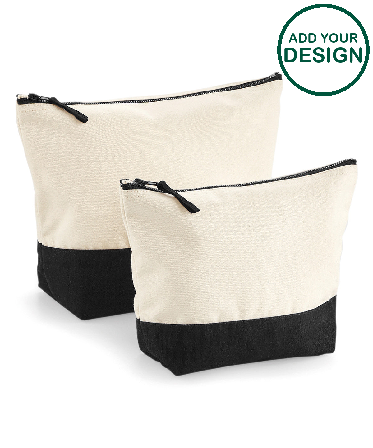 Dipped base canvas accessory bag