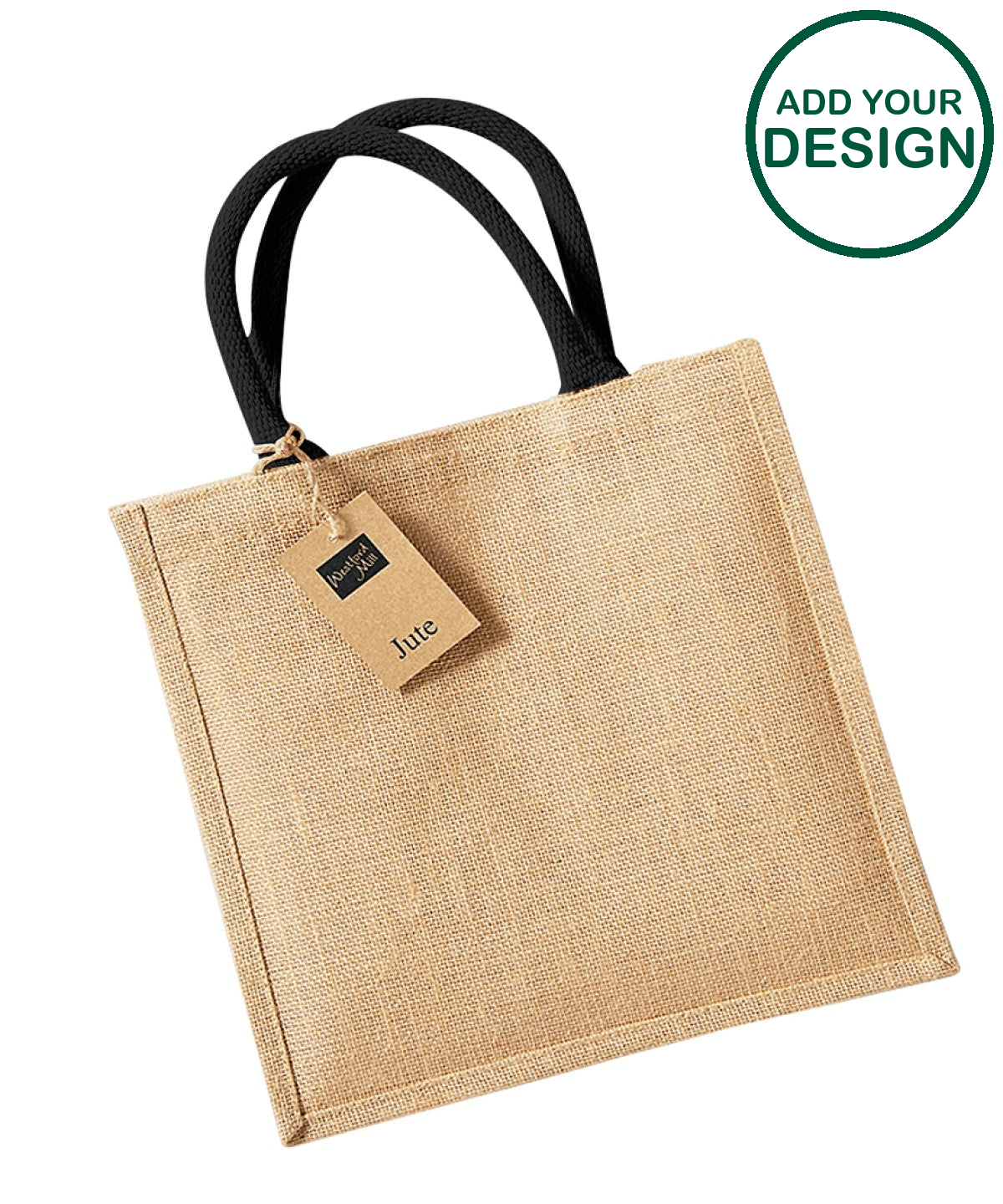 Jute midi tote