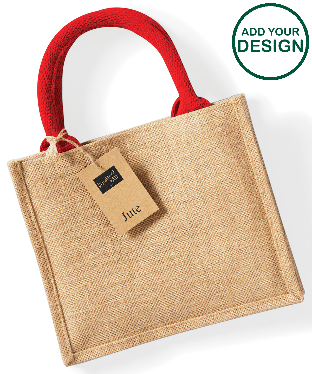 Jute mini gift bag