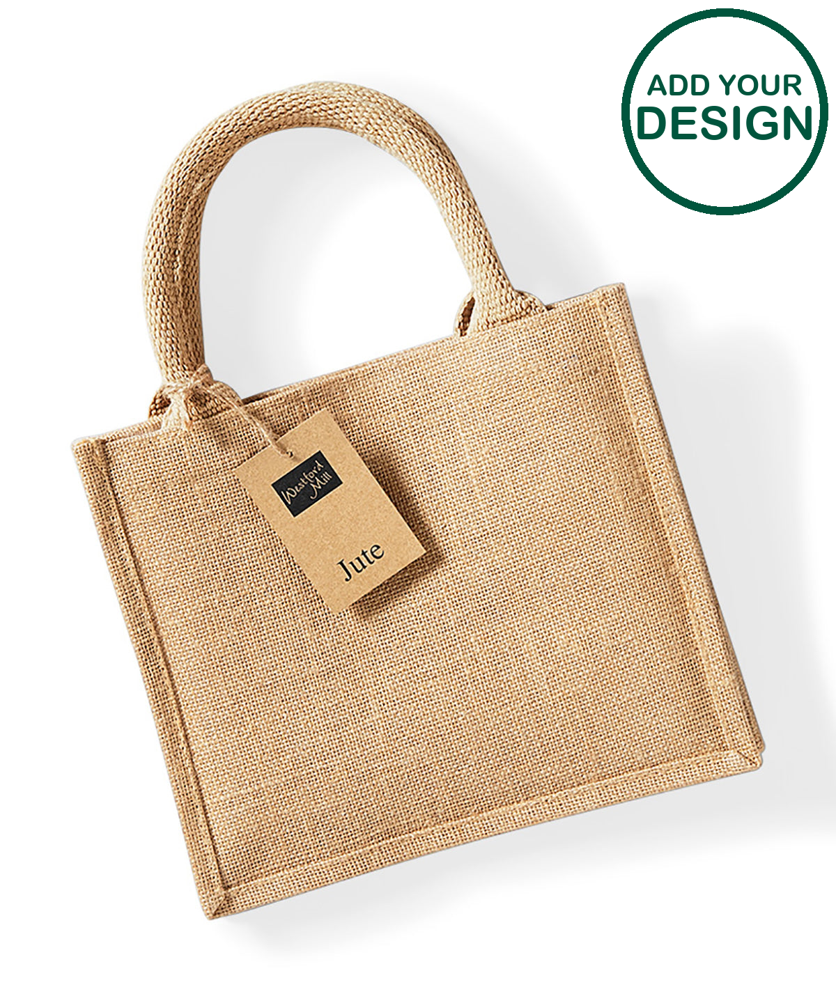 Jute mini gift bag