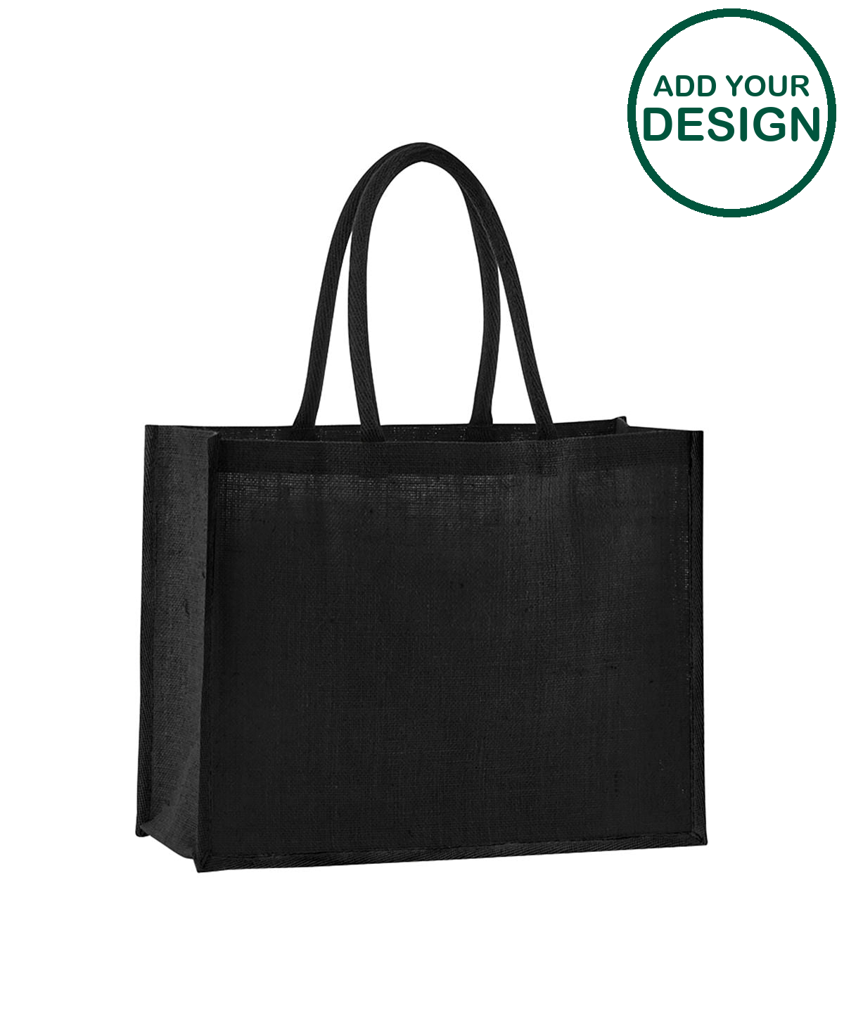 Natural starched jute classic shopper