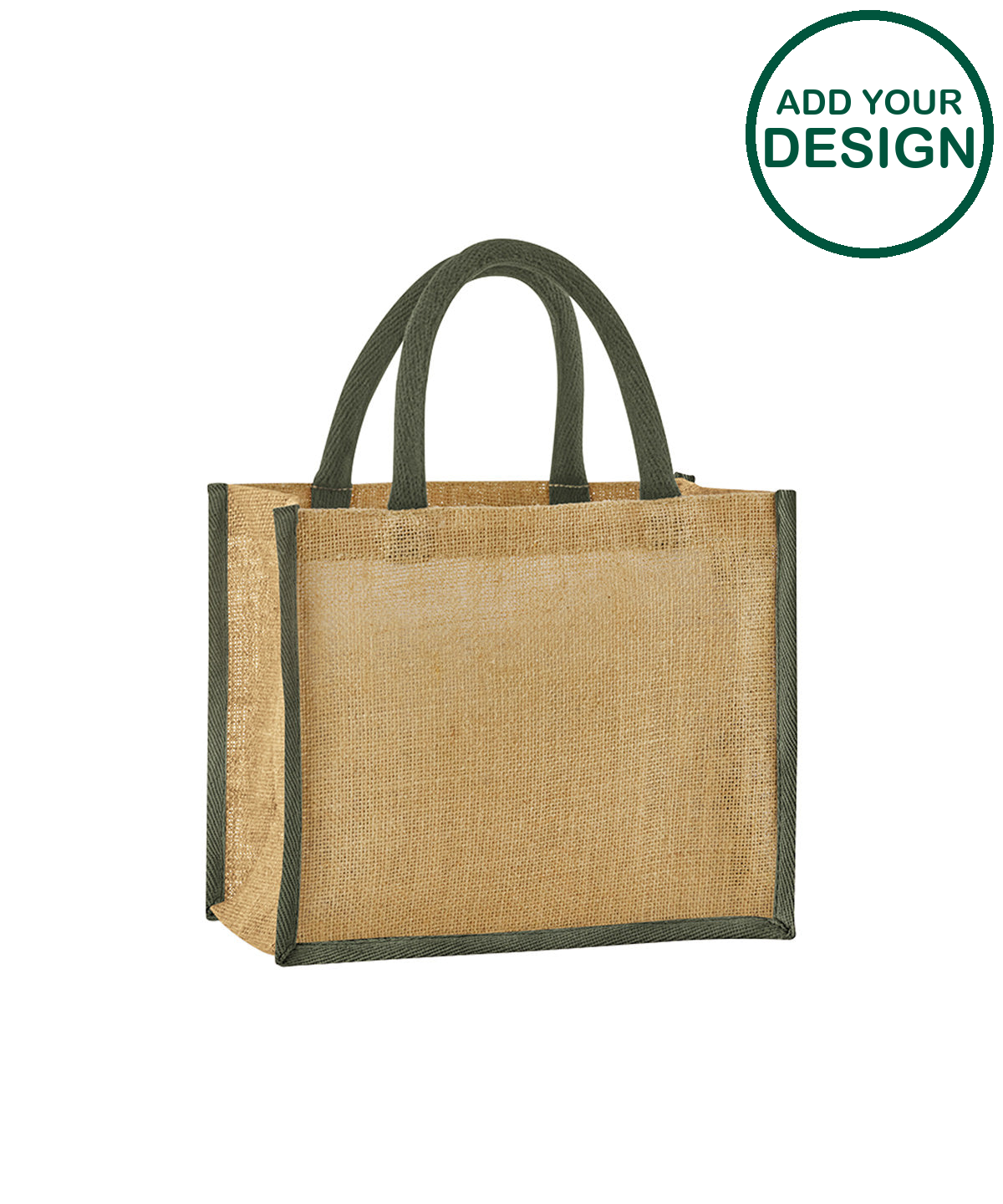 Natural starched jute midi tote