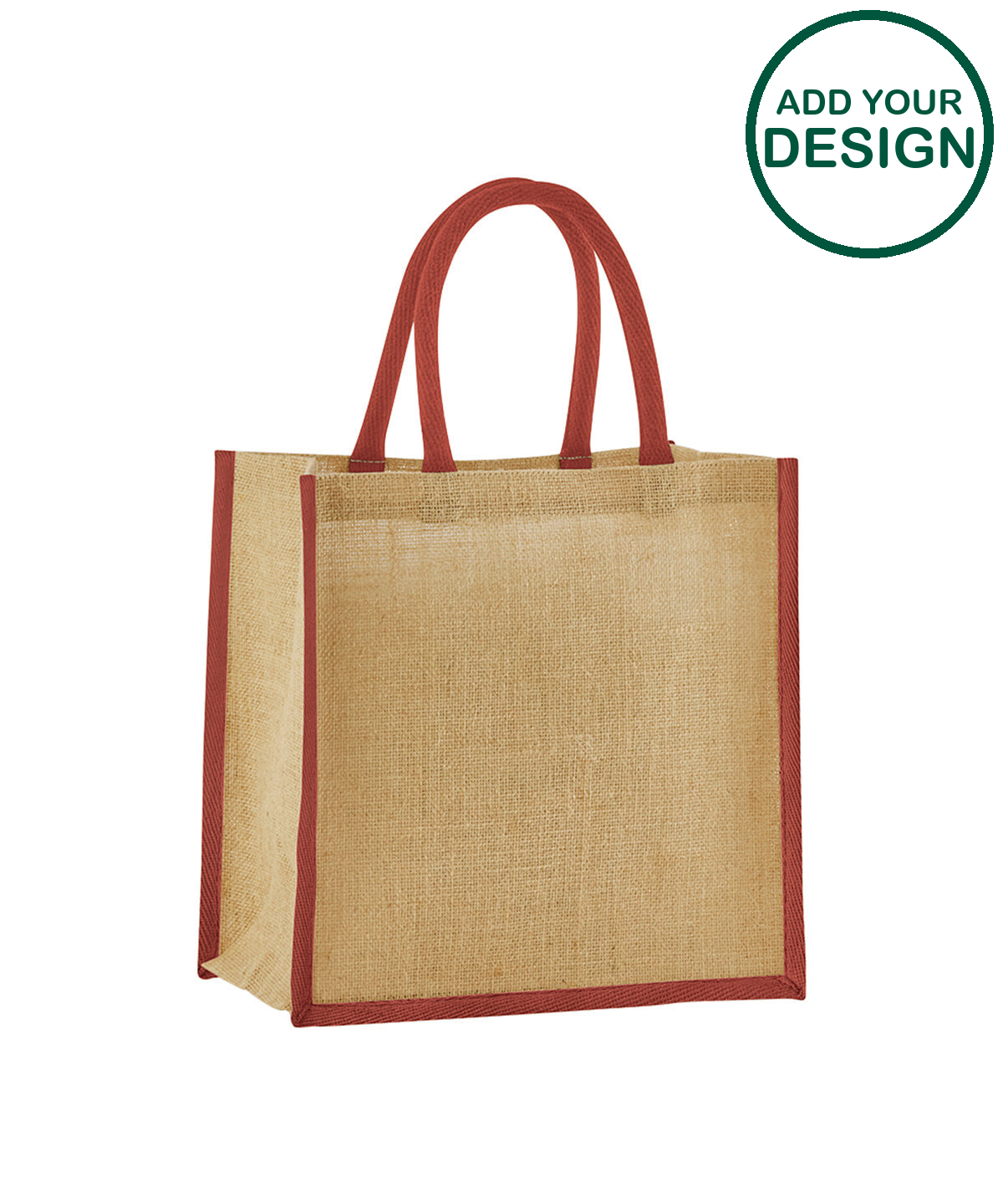 Natural starched jute mini gift bag