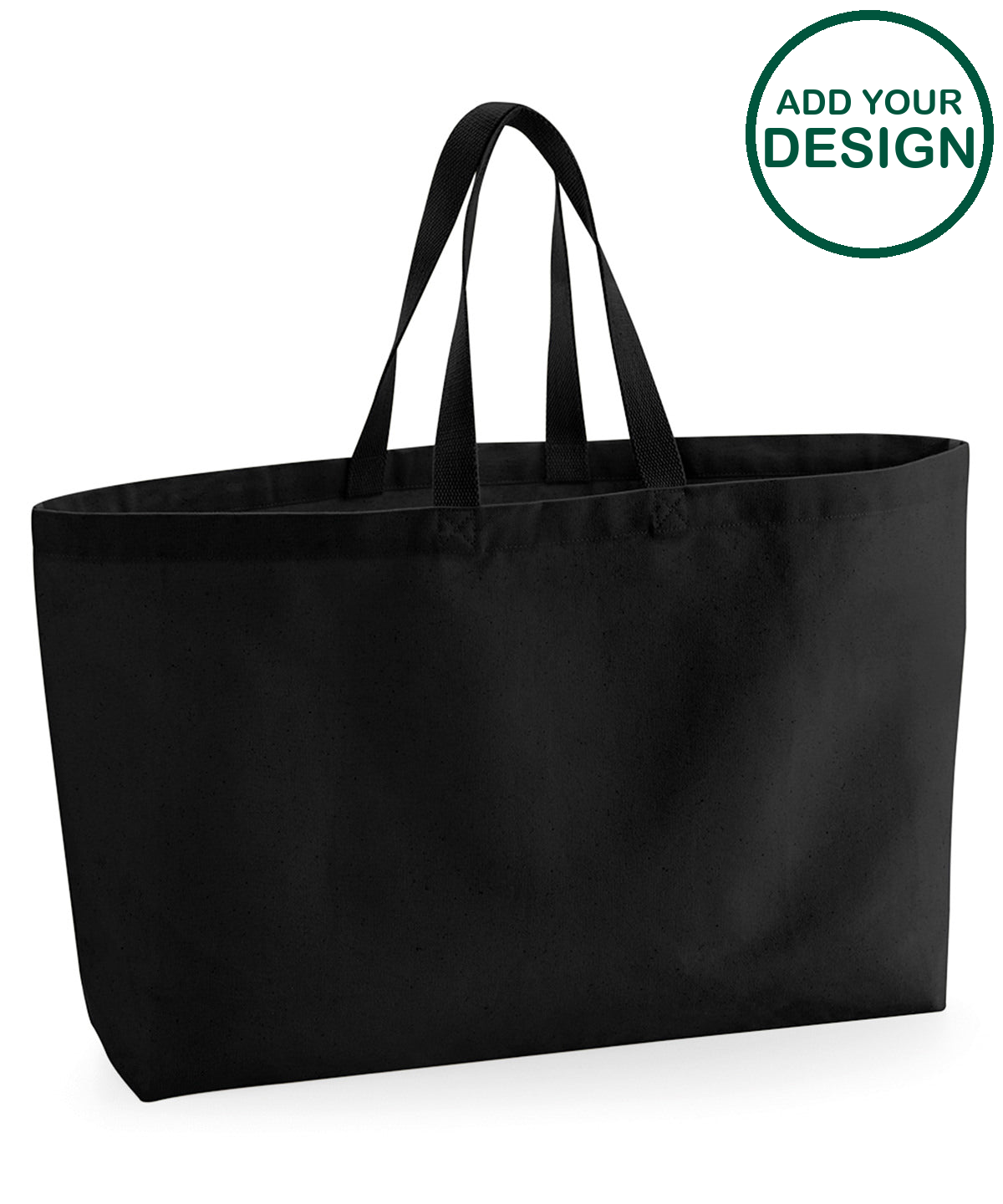 Oversized canvas tote bag