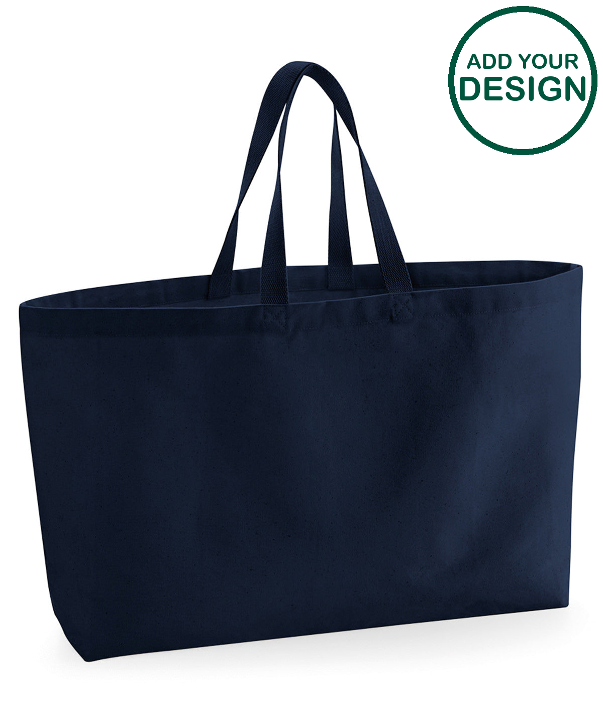 Oversized canvas tote bag