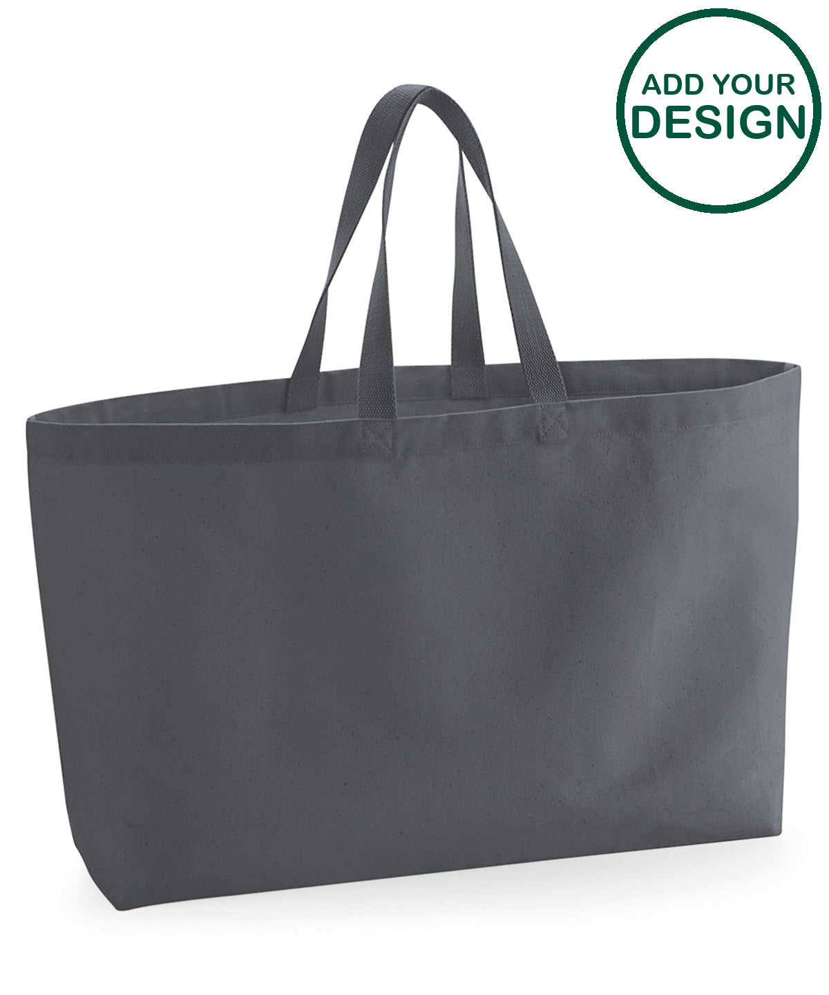 Oversized canvas tote bag