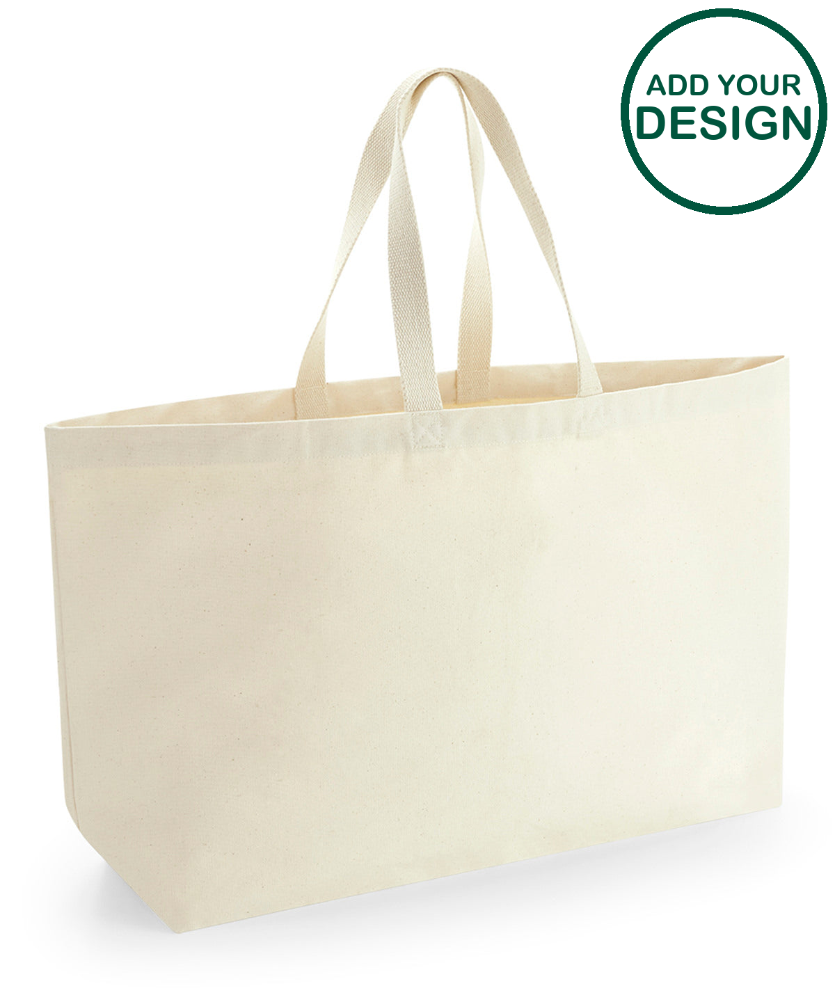 Oversized canvas tote bag