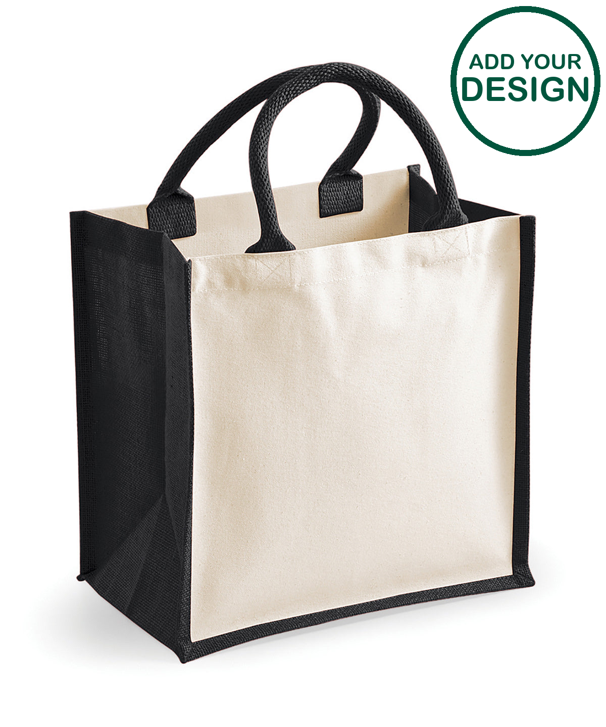 Printers midi jute tote