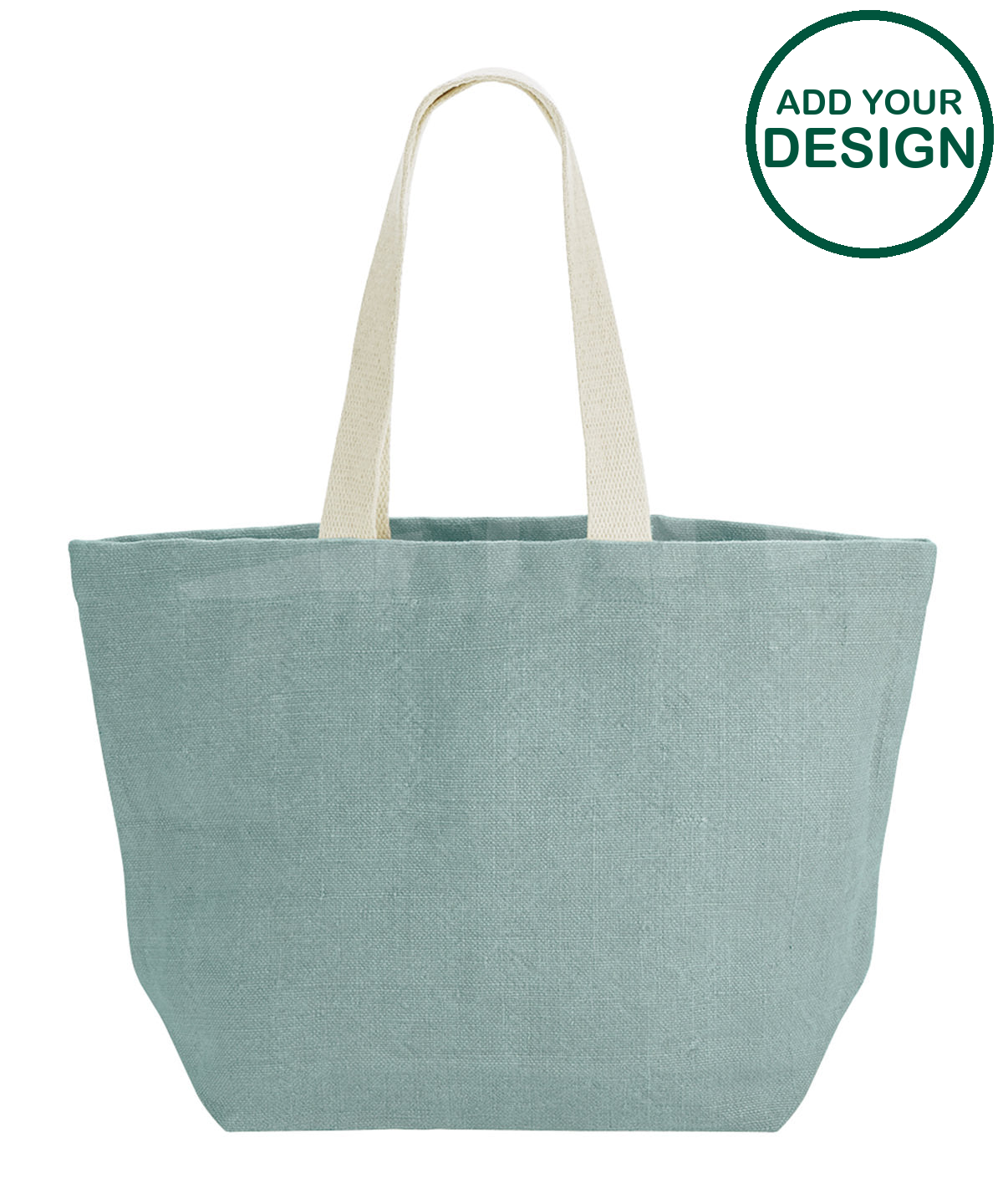 Soft washed jute beach bag