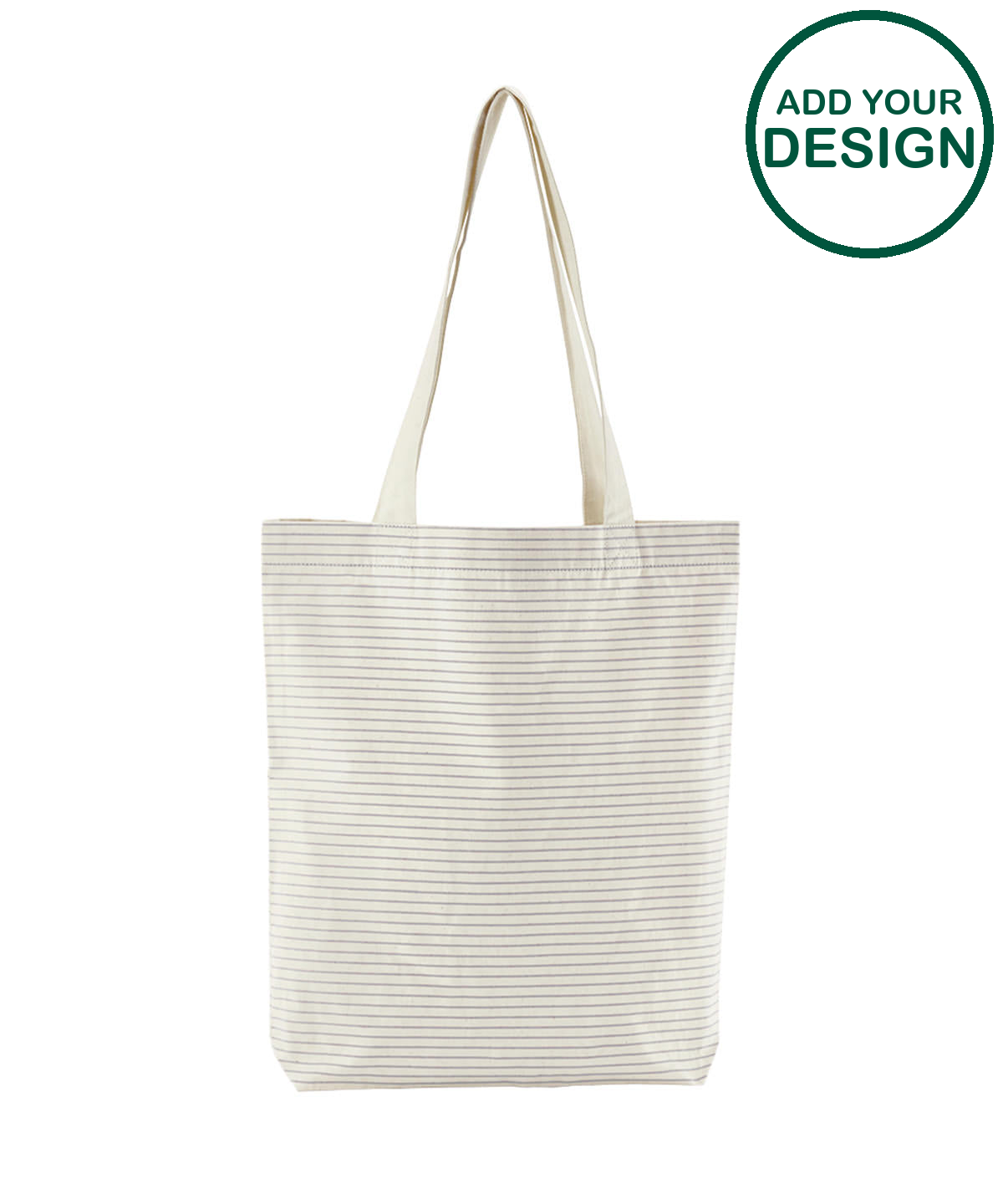 Striped organic cotton tote