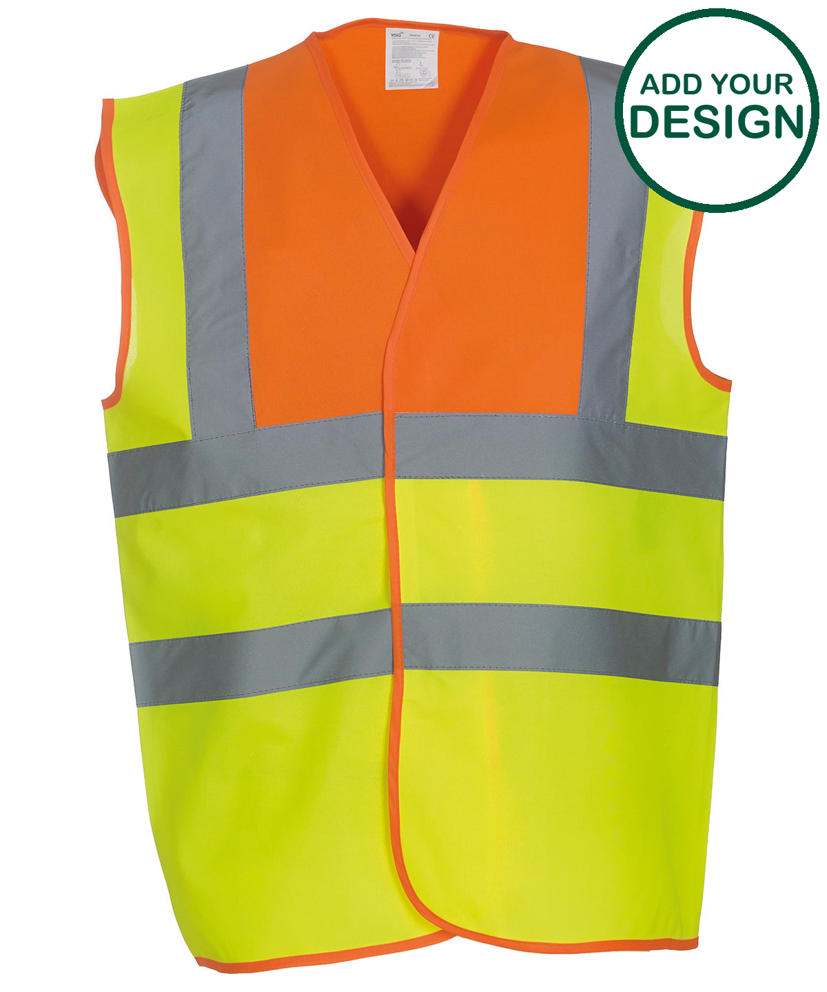 Hi-vis 2-band-and-braces waistcoat (HVW100)